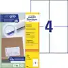 ETIKET AZ 3483 105X148MM A6 WIT