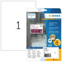 ETIKET HERMA 4698 210X297MM WIT 25STUKS