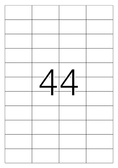 ETIKET HERMA 4690 A4 48.3X25.4MM WIT