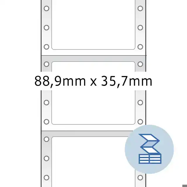 ETIKET HERMA 8161 88.9X35.7MM 1-BAANS