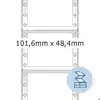 ETIKET HERMA 8163 101.6X48.4MM 1-BAANS