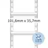 ETIKET HERMA 8212 101.6X35.7MM 1-BAANS