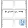 ETIKET HERMA 8220 88.9X35.7MM 2-BAANS