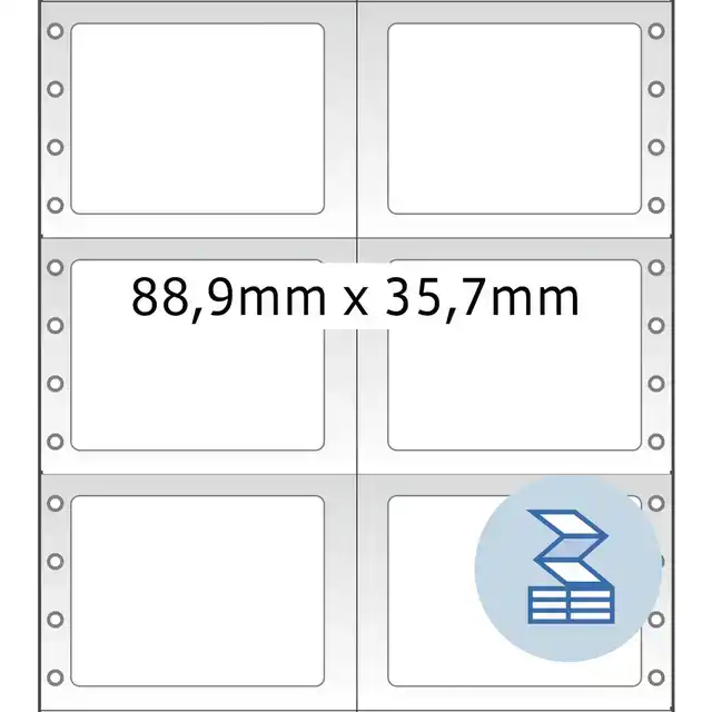 ETIKET HERMA 8220 88.9X35.7MM 2-BAANS