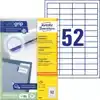 ETIKET AZ 3650 48X21MM WIT 5200STUKS