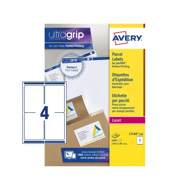 ETIKET AVERY L7169-250 99.1X139MM WIT