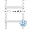 ETIKET HERMA 8292 147.3X99.2MM 1-BAANS