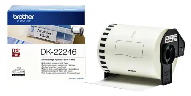 ETIKET BROTHER DK22246 DOORLOPEND 103MM