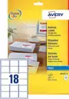 ETIKET AVERY J8161-10 63.5X46.6MM WIT