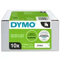 LABELTAPE DYMO LABELMANAGER D1 9MM WIT