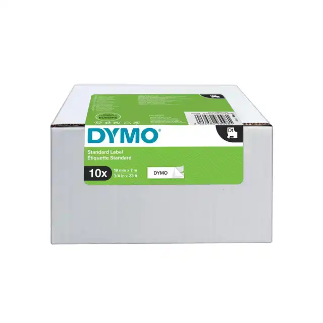 LABELTAPE DYMO LABELMANAGER D1 19MM WIT