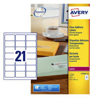 ETIKET AVERY L7560-25 63.5X38.1MM TR