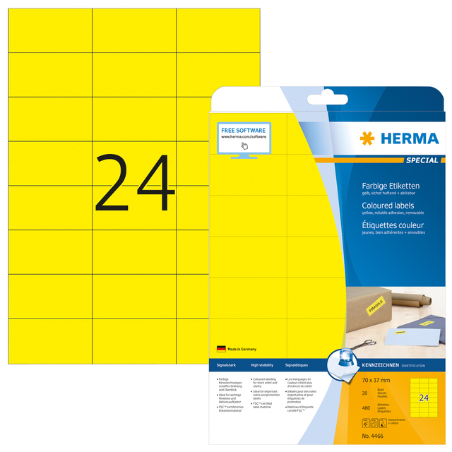 ETIKET HERMA 4466 70X37MM VERWIJDERBAAR