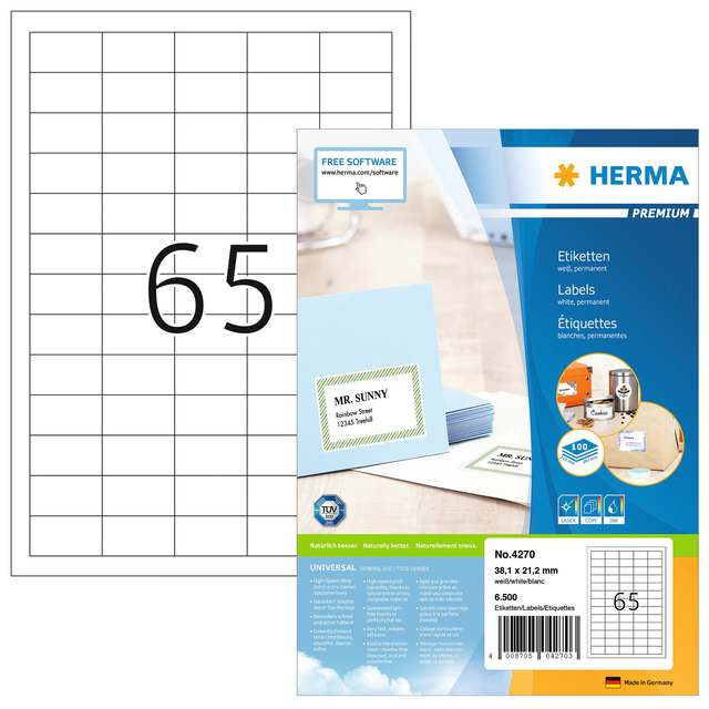 ETIKET HERMA 4270 38.1X21.2MM PREM WIT