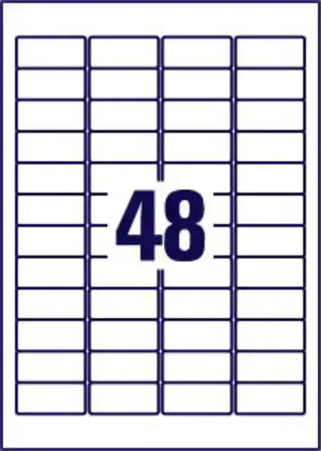 ETIKET AVERY L6009-20 45.7X21.2MM