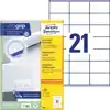 ETIKET AZ 3481 70X41MM WIT 2100STUKS