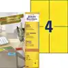 ETIKET AZ 3459 105X148MM A6 GEEL