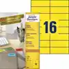 ETIKET AZ 3455 105X37MM GEEL 1600STUKS