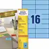 ETIKET AZ 3453 105X37MM BLAUW 1600STUKS