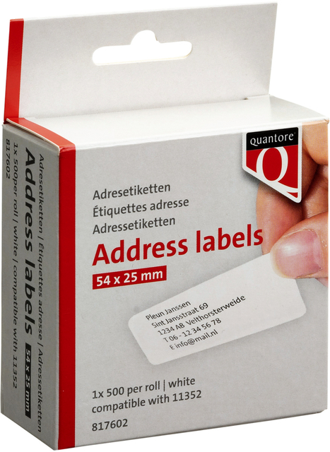 LABEL ETIKET QUANTORE 11352 54MMX25MM
