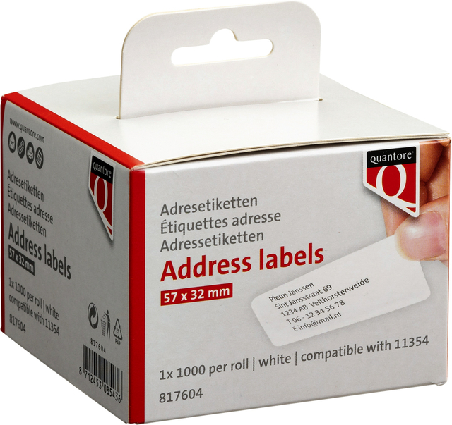 LABEL ETIKET QUANTORE 11354 57MMX32MM