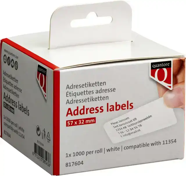 LABEL ETIKET QUANTORE 11354 57MMX32MM