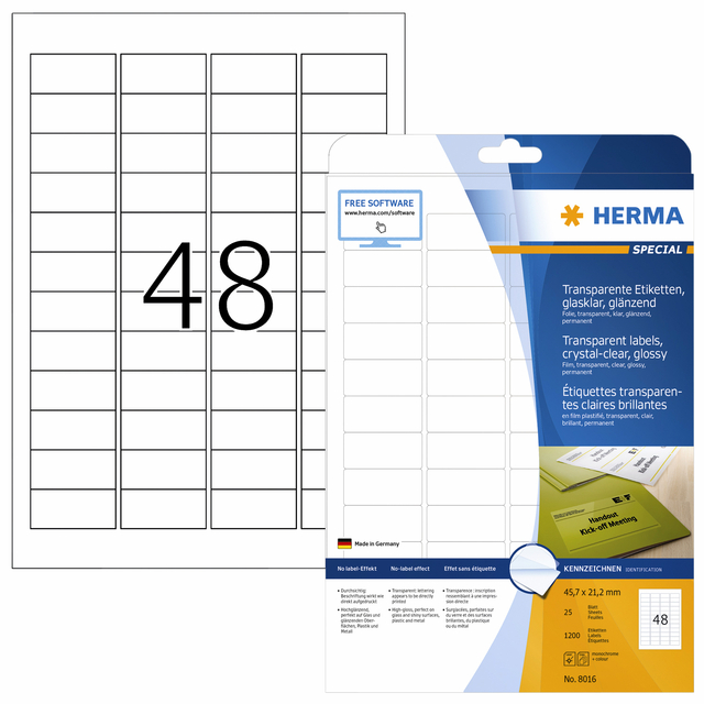 ETIKET HERMA 8016 45.7X21.2MM