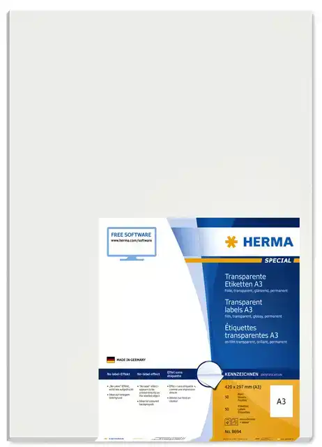 ETIKET HERMA 8694 A3 297X420MM 50ST