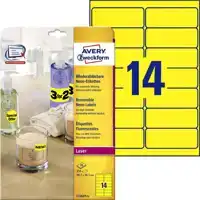 ETIKET AVERY L7263Y 99.1X38.1MM NEON