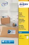 ETIKET AVERY J8167-25 199.6X289.1MM WIT
