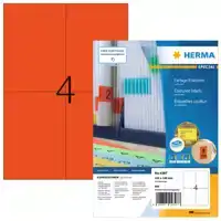 ETIKET HERMA 4397 105X148MM A6 ROOD