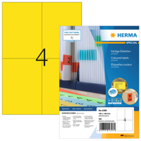 ETIKET HERMA 4396 105X148MM A6 GEEL