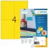 ETIKET HERMA 4396 105X148MM A6 GEEL