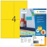 ETIKET HERMA 4396 105X148MM A6 GEEL