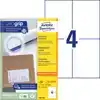 ETIKET AZ 3483 105X148MM A6 WIT