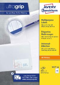 ETIKET AZ 3653 105X42.3MM WIT 2800STUKS