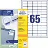 ETIKET AZ 3666 38X21.2MM WIT 13000STUKS
