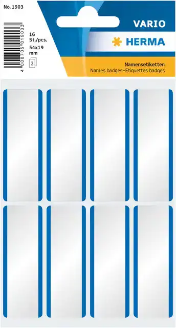 NAAMBADGE ETIKET HERMA 1903 54X19 WIT
