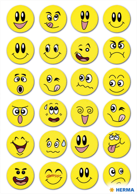 ETIKET HERMA 3657 SMILEY MET