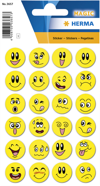 ETIKET HERMA 3657 SMILEY MET
