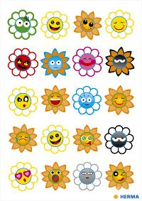 ETIKET HERMA 3668 CRAZY ZONNEN PUFFY