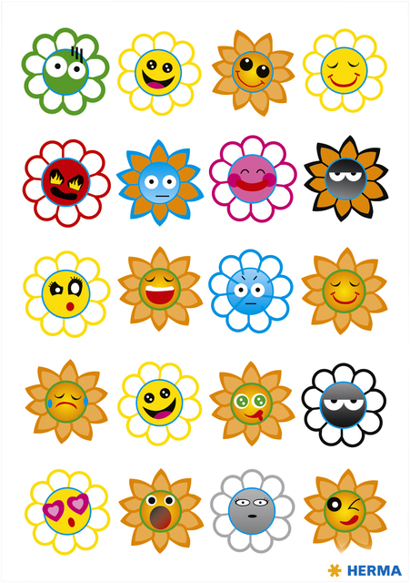 ETIKET HERMA 3668 CRAZY ZONNEN PUFFY