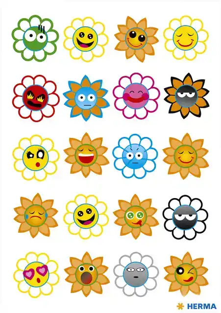 ETIKET HERMA 3668 CRAZY ZONNEN PUFFY