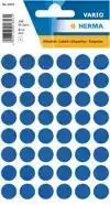 ETIKET HERMA 1853 ROND 13MM DONKERBLAUW