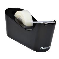 PLAKBANDHOUDER SCOTCH C18 ZWART + 1ROL
