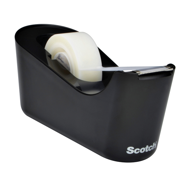 PLAKBANDHOUDER SCOTCH C18 ZWART + 1ROL
