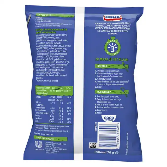 GOOD NOODLES UNOX GROENTEN