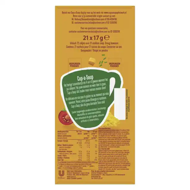 CUP-A-SOUP UNOX INDIASE KERRIE 175ML