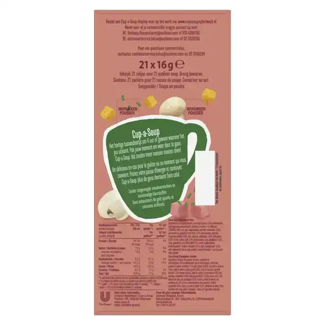 CUP-A-SOUP UNOX CHAMPIGNON HAM 175ML