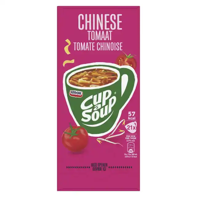 CUP-A-SOUP UNOX CHINESE TOMATEN 175ML